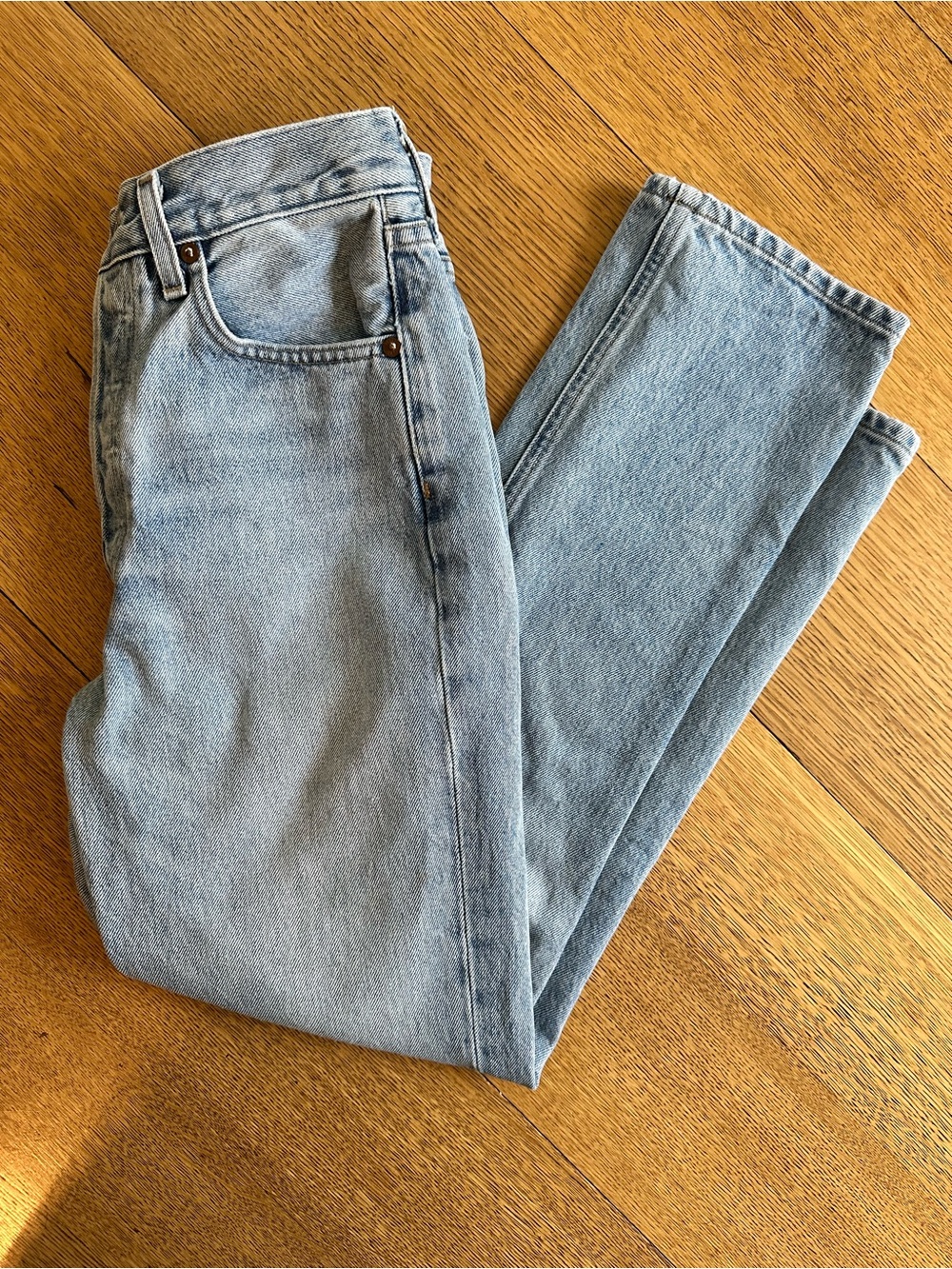 Agolde Riley High Rise Crop Jean Size 25 - Picture 6 of 11